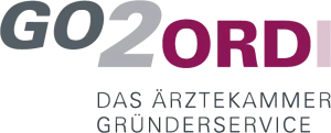 Logo von GO2ORDI - das Ärztekammer Gründerservice